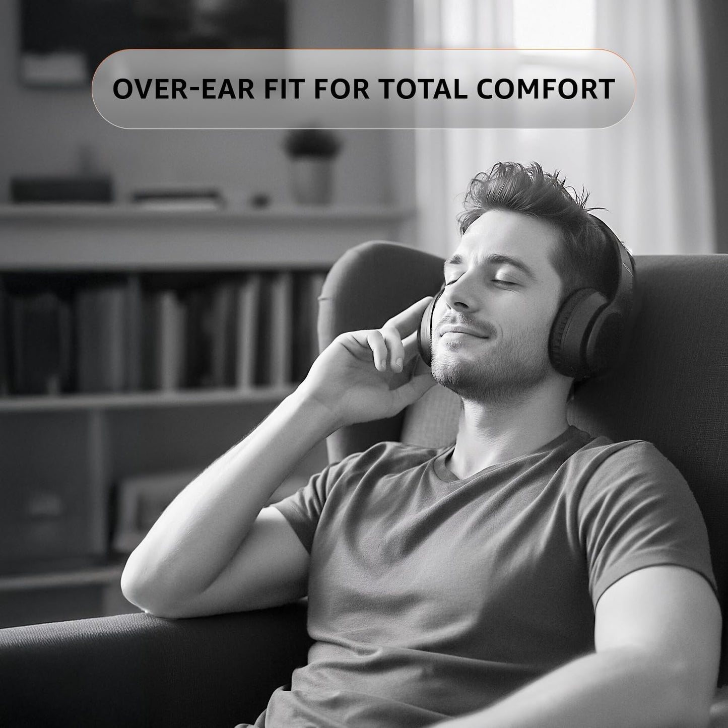 Amazon Basics Wireless Over-Ear Headphones | Bluetooth 5.4, 18H Playtime, Deep Bass & Mic – Buy One Get One Free