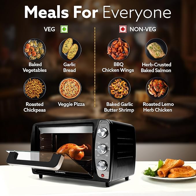 AGARO Majestic 17L OTG Oven β Bake, Grill, Roast & Toast + FREE Lint Remover