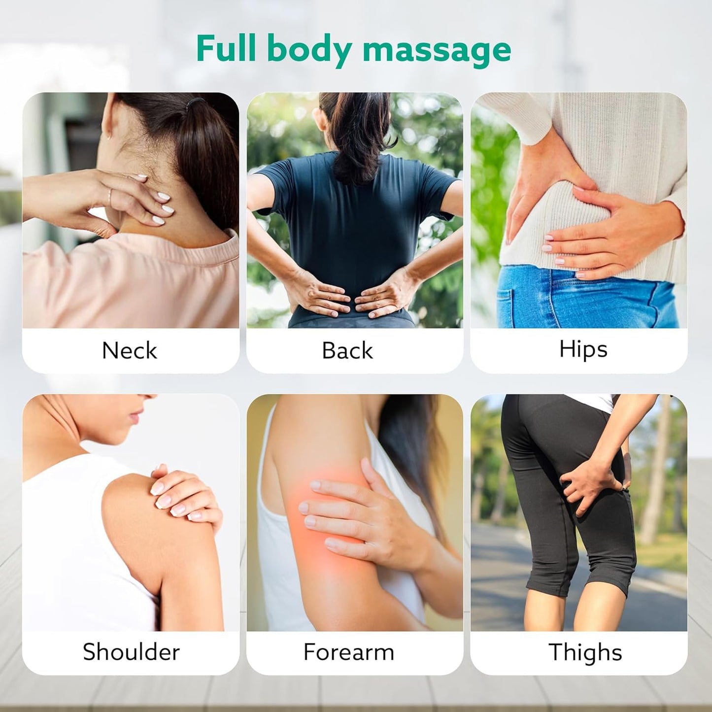 AGARO Impact Handheld Deep Tissue Massage Gun | 6 Massage Heads & 5 Speed Modes | Percussion Body Massager for Pain Relief, Muscle Recovery & Full Body Relaxation (Black)