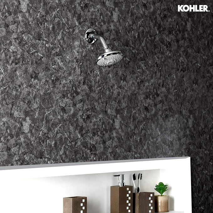 🚿 Kohler 5-Spray Multifunction Wall-Mount Overhead Shower – Vibrant Brushed Finish with Katalyst Air-Induction Technology | Rain, Foam & Massage Spray Modes