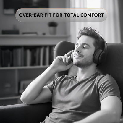 Amazon Basics Wireless Over-Ear Headphones | Bluetooth 5.4, 18H Playtime, Deep Bass & Mic – Buy One Get One Free