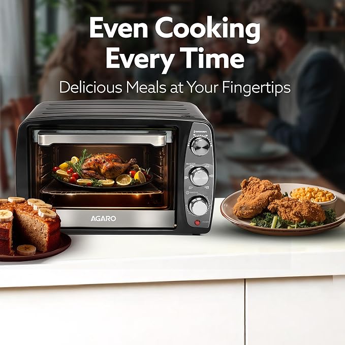 AGARO Majestic 17L OTG Oven – Bake, Grill, Roast & Toast + FREE Lint Remover