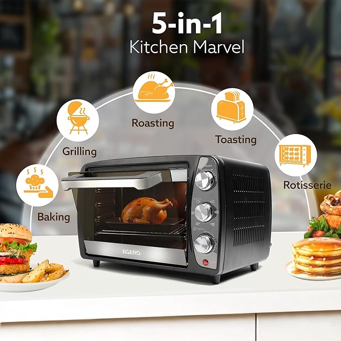 AGARO Majestic 17L OTG Oven – Bake, Grill, Roast & Toast + FREE Lint Remover