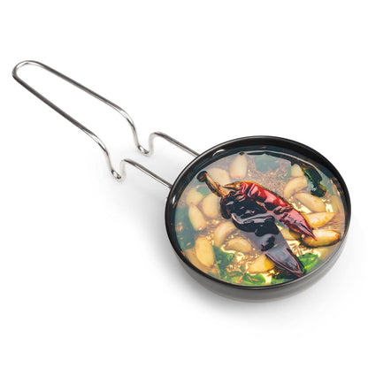 AGARO Elite Hard Anodised Tadka Pan 11cm | 3mm Thick Vaghar/Chounk Pan | Scratch Resistant Frying Pan with Steel Handle