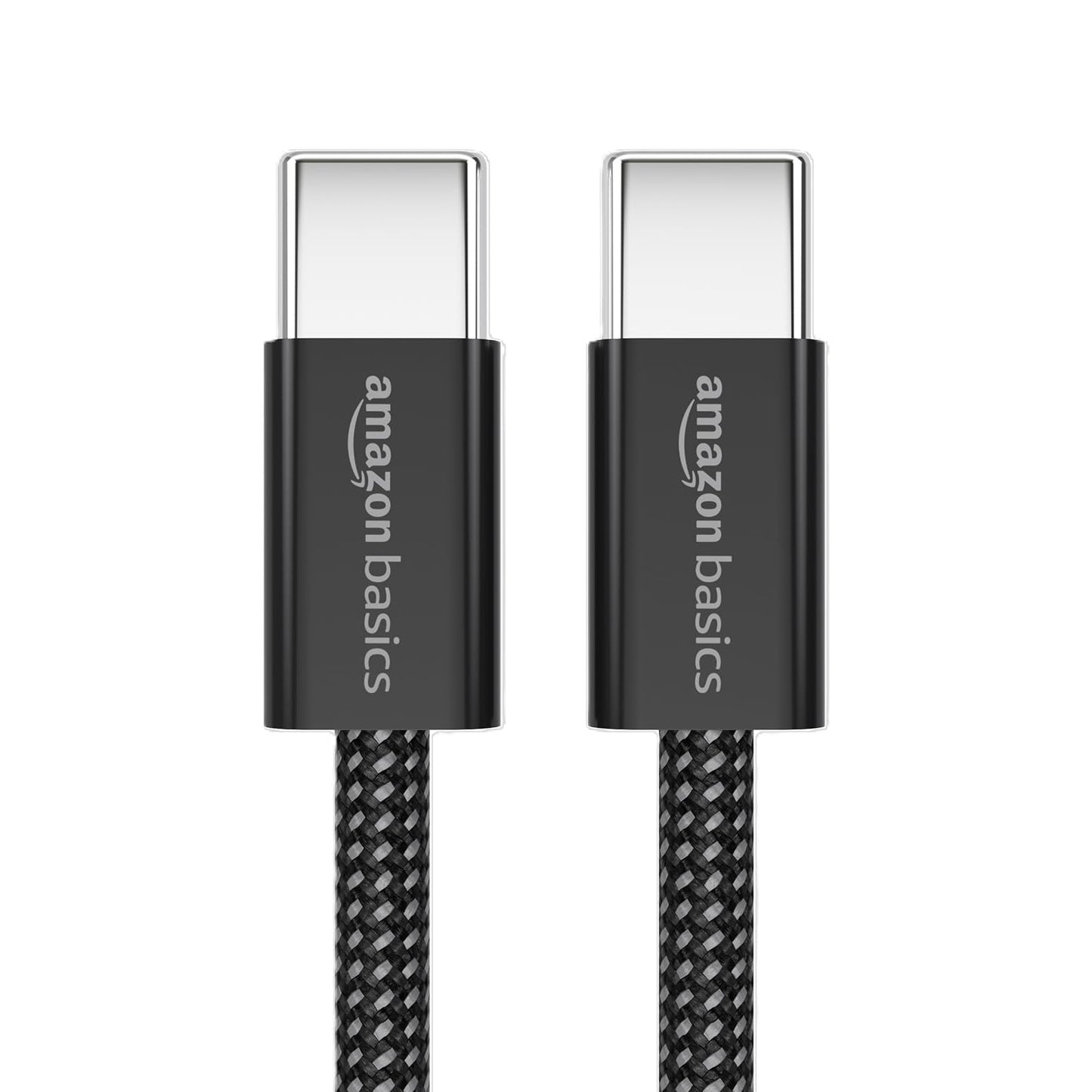 Amazon Basics Magnetic Coiled Type-C Cable 60W Fast Charging | 1M USB-C to USB-C Cable