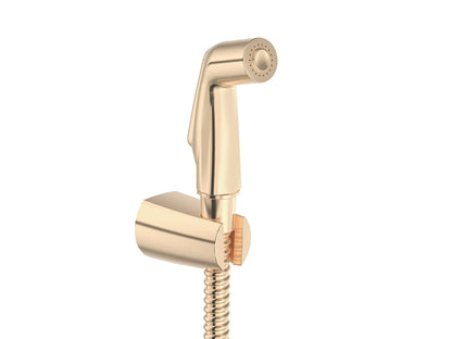 Kohler 12927IN-AF Deco Contemporary Health Faucet — Elegant French Gold Finish | Metal Hose & Holder