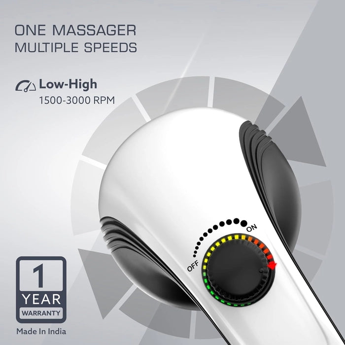 AGARO Atom Plus Full Body Massager | 4 Heads | Variable Speed | Muscle Relief – Back, Leg & Foot