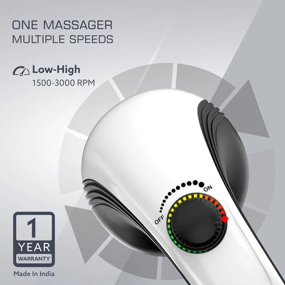 AGARO Atom Plus Full Body Massager | 4 Heads | Variable Speed | Muscle Relief – Back, Leg & Foot