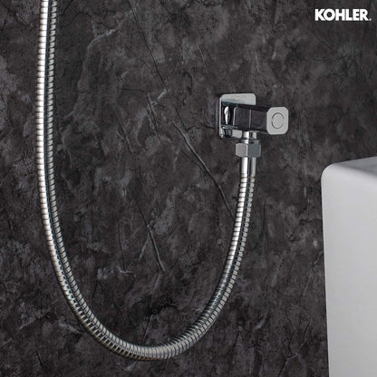 Kohler Complementary Basic Health Faucet with Metal Hose & Holder – Premium Chrome Finish Bathroom Jet Spray |