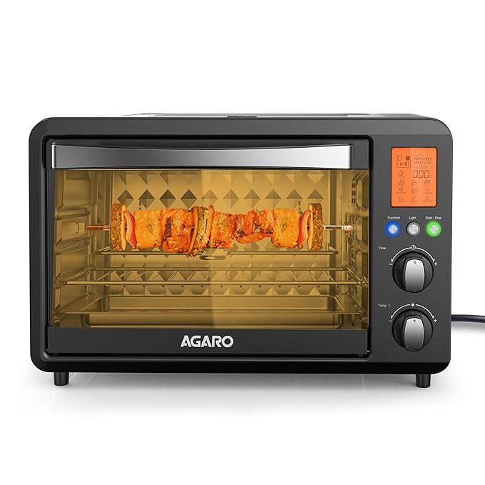 AGARO Imperial Digital 28L OTG Oven with 10 Preset Cooking Functions & Rotisserie + FREE Lint Remover