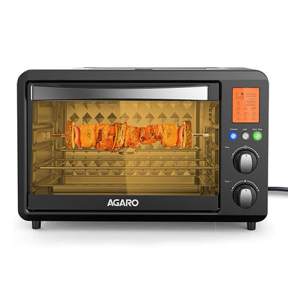 AGARO Imperial Digital 28L OTG Oven with 10 Preset Cooking Functions & Rotisserie + FREE Lint Remover