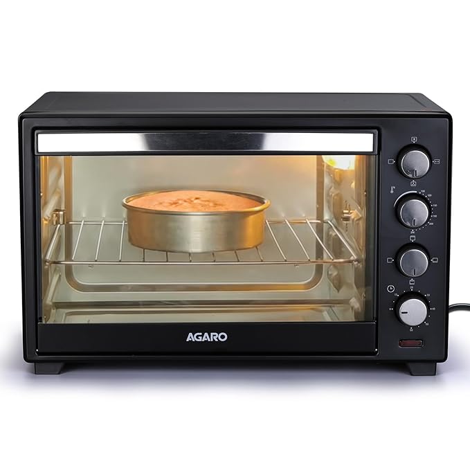 AGARO Marvel 38L OTG Oven Toaster Griller with Motorized Rotisserie & Convection Baking + FREE Lint Remover