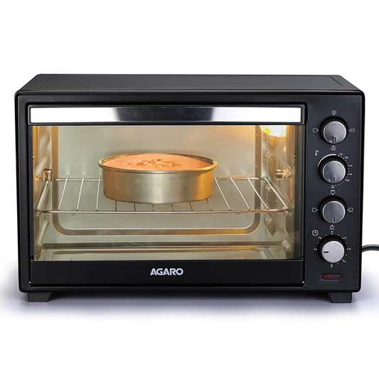 AGARO Marvel 38L OTG Oven Toaster Griller with Motorized Rotisserie & Convection Baking + FREE Lint Remover