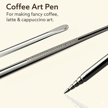 AGARO 350ml Stainless Steel Milk Frothing Pitcher with Latte Art Pen | 304 Steel Espresso Coffee Jug for Cappuccino & Latte