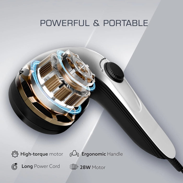 AGARO Atom Plus Full Body Massager | 4 Heads | Variable Speed | Muscle Relief – Back, Leg & Foot