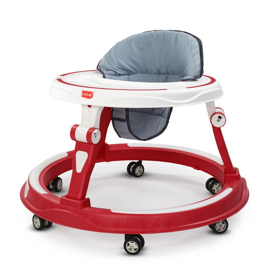 LuvLap Elegant 360° Baby Walker for 6–18 Months | 3-Level Height Adjustable | Safe & Comfortable |FREE AirPods Worth ₹499 🎁
