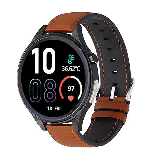 Vibez Xena Smartwatch for Men | ECG + PPG | SpO₂ & Heart Rate | Body Temp | HD Display | IP68 | 10-Day Battery – Black