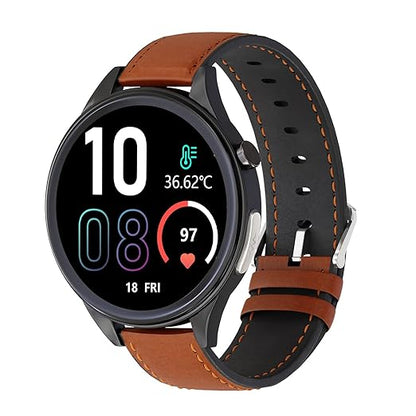 Vibez Xena Smartwatch for Men | ECG + PPG | SpO₂ & Heart Rate | Body Temp | HD Display | IP68 | 10-Day Battery – Black