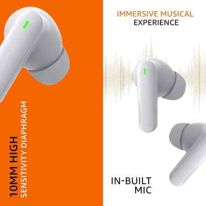 Amazon Basics True Wireless Earbuds with Mic | Long Battery Life Up to 60H, IPX5 Sweat & Water Resistant, Bluetooth 5.3, Touch Controls