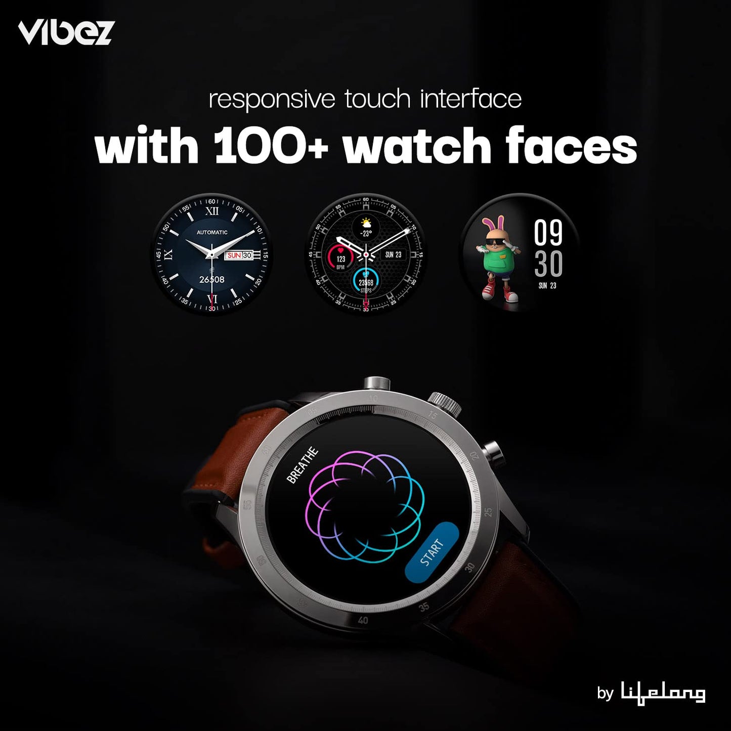 Vibez Urbane Smartwatch Silver – HD Display, SpO₂, 24×7 Heart Rate, Sleep Tracking, IP67 Waterproof | Buy 1 Get 1 Free Offer