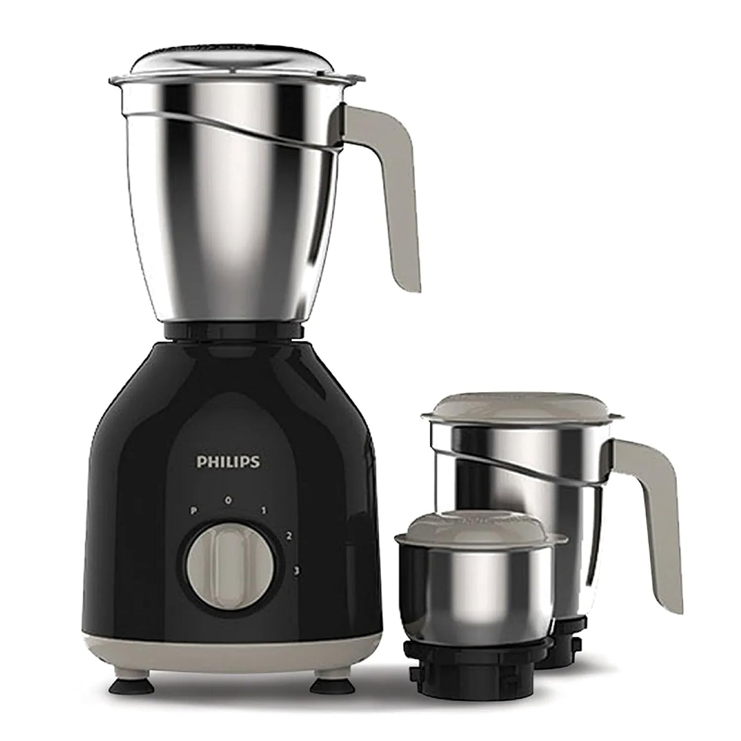 Philips HL7756 750 Watt Mixer Grinder | 3 Jars | Powerful Motor | Pulse Function | Black