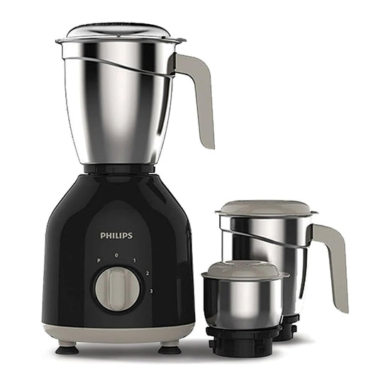 Philips HL7756 750 Watt Mixer Grinder | 3 Jars | Powerful Motor | Pulse Function | Black