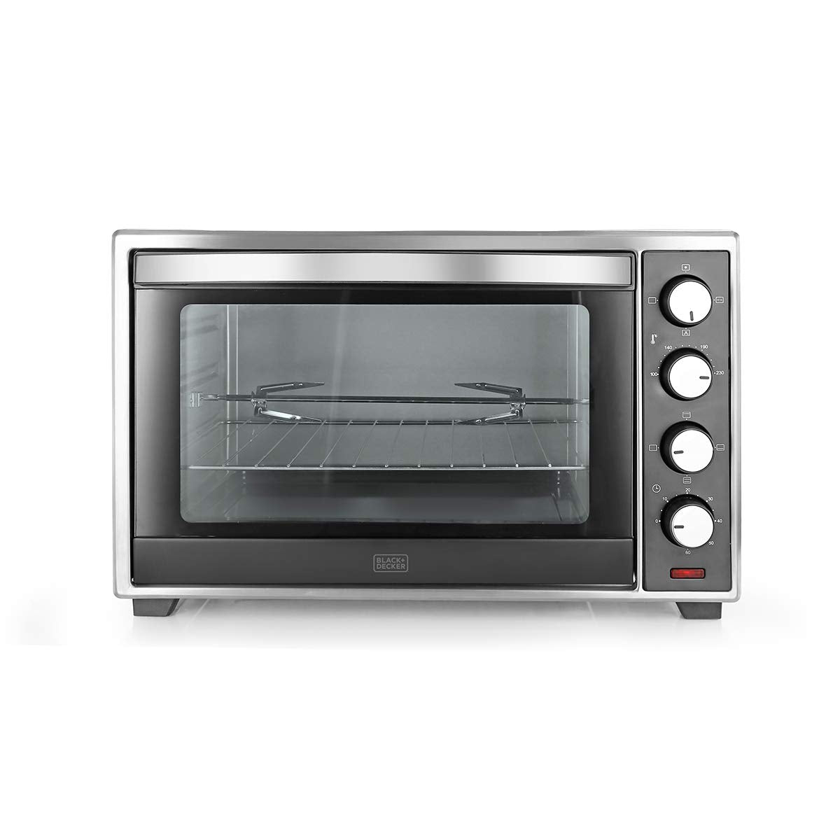 A BLACK+DECKER 30 Litre OTG Oven BXTO3001IN with Rotisserie, Grey – FREE AGARO Lint Remover Worth ₹799 | Baking, Grilling & Toasting