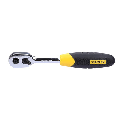 STANLEY STMT72794-8 46-Piece 1/4" Square Drive Metric Socket & Bit Set | Maxi-Drive™ Technology | Double Nickel Chromium Alloy | Quick Release Ratchet | Professional Tool Kit | Free Delivery