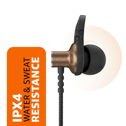 Amazon Basics Wireless Neckband Earphones with Mic | 18 Hours Playtime | Bluetooth 5.1 | ENC Noise Cancellation | IPX4 Water Resistant | Magnetic Earbuds (Brown) | Free Delivery
