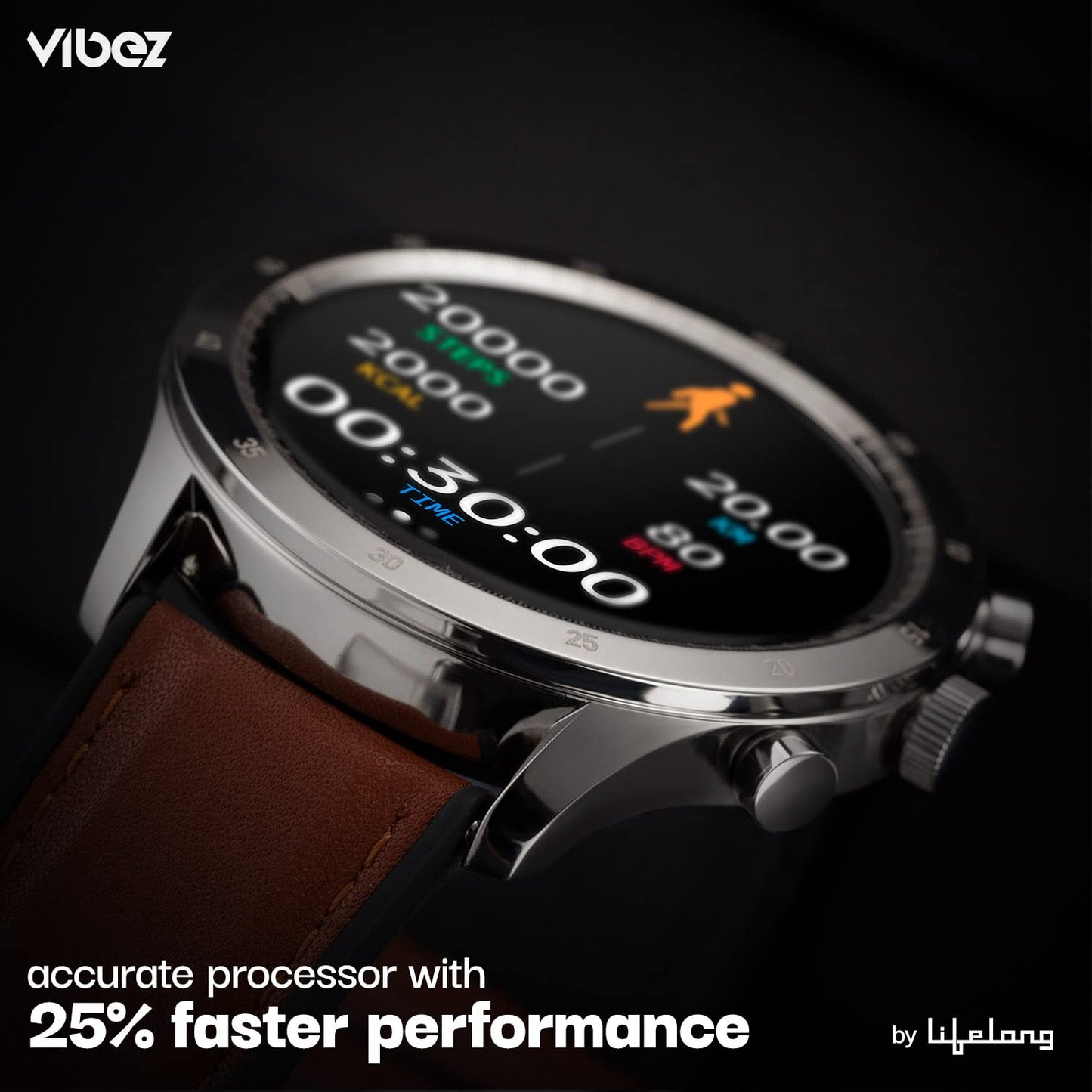 Vibez Urbane Smartwatch Silver – HD Display, SpO₂, 24×7 Heart Rate, Sleep Tracking, IP67 Waterproof | Buy 1 Get 1 Free Offer