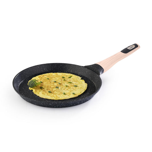 AGARO Imperial Granite Non-Stick Tawa 24cm | Cast Aluminium Body | Dosa, Paratha & Omelette Tawa | Gas & Induction Compatible