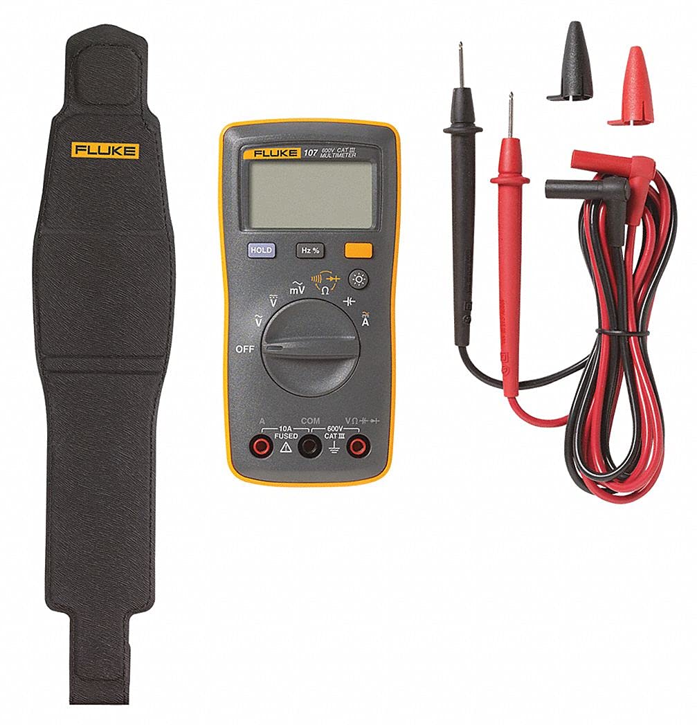 Fluke 107 Palm Sized Digital Multimeter,Battery Powered