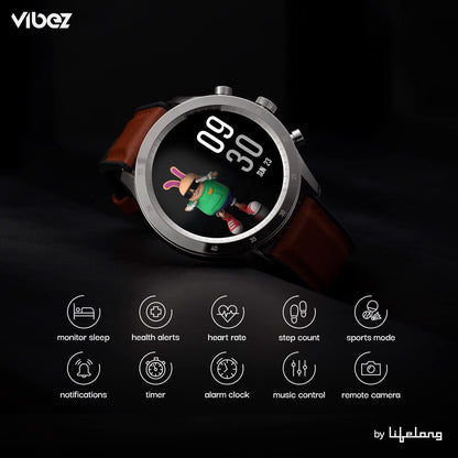 Vibez Urbane Smartwatch Silver – HD Display, SpO₂, 24×7 Heart Rate, Sleep Tracking, IP67 Waterproof | Buy 1 Get 1 Free Offer