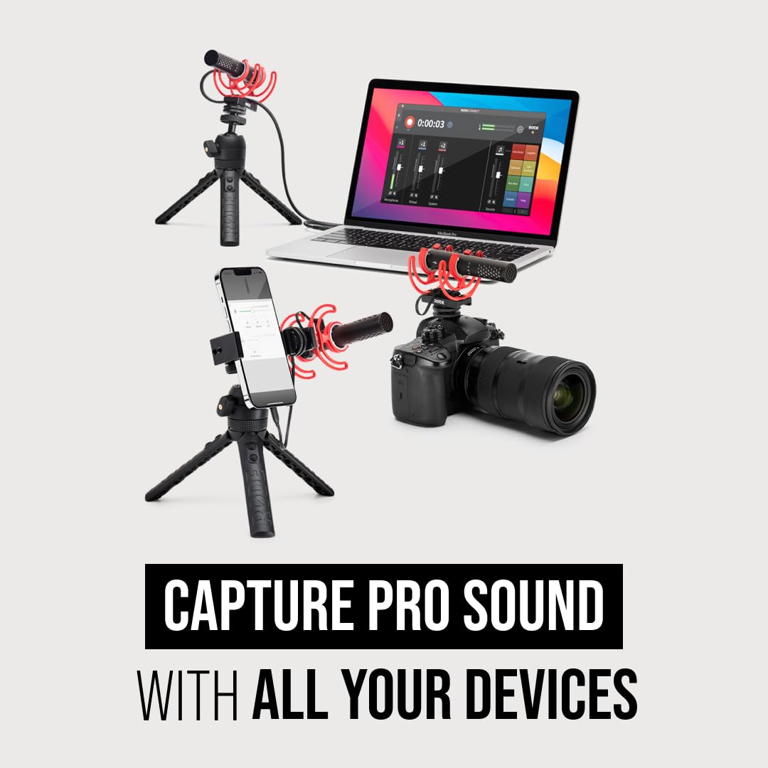 RØDE VideoMic GO II USB Mic – Compact Lightweight Shotgun Microphone for Camera, Mobile & PC Recording