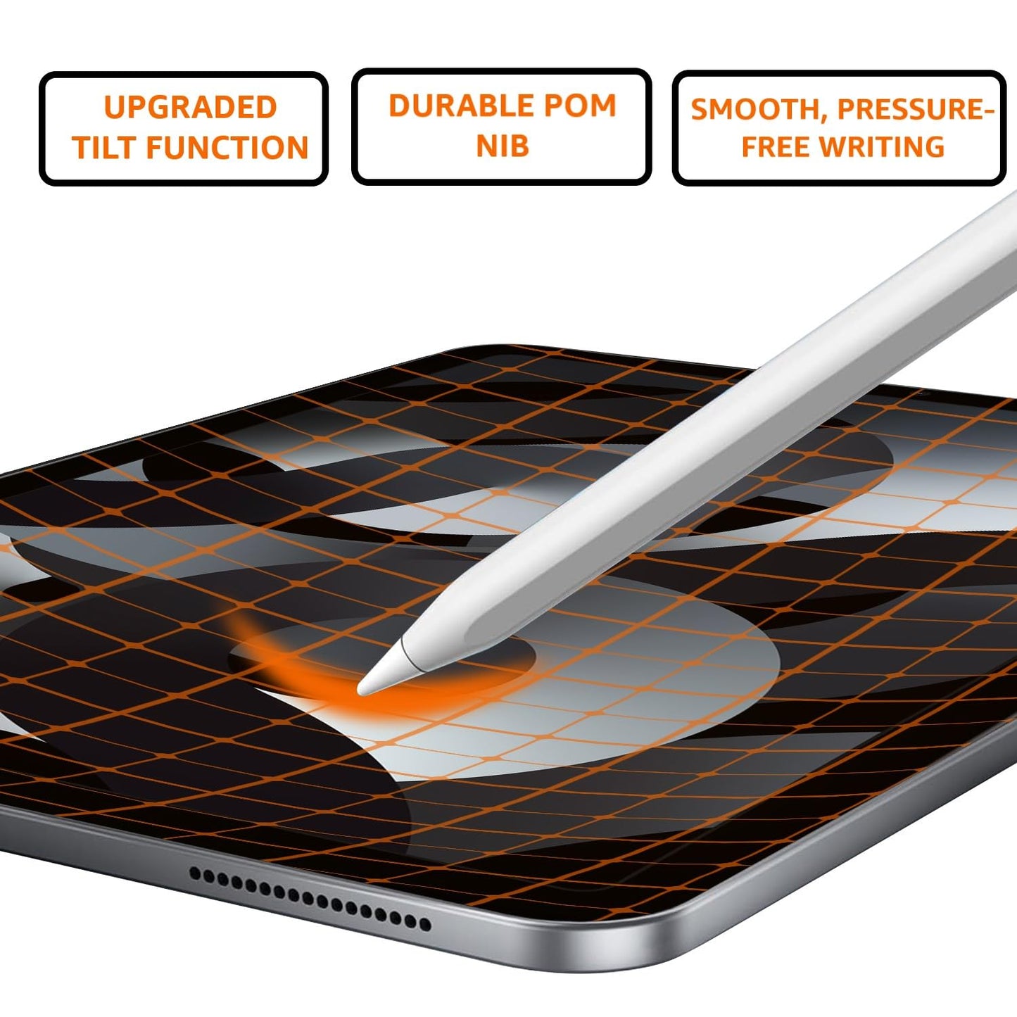 Amazon Basics Stylus Pen for iPad – Palm Rejection, Tilt Sensitivity, Fast Charging, Magnetic Attachment | Precision Touch Pencil for Drawing, Notes & Study 🔥 BUY 1 GET 1 FREE + FREE DELIVERY