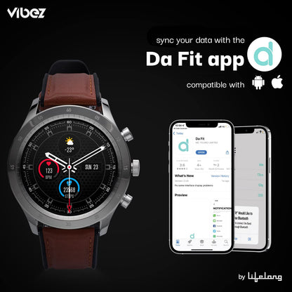 Vibez Urbane Smartwatch Silver – HD Display, SpO₂, 24×7 Heart Rate, Sleep Tracking, IP67 Waterproof | Buy 1 Get 1 Free Offer