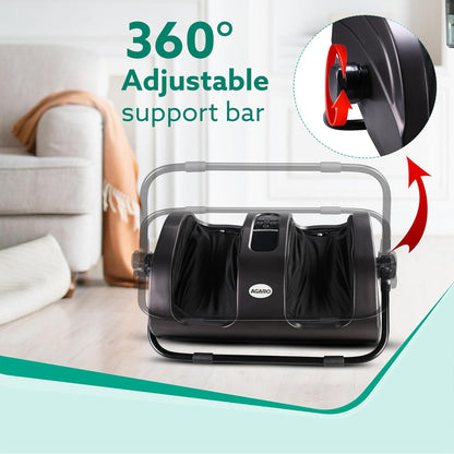 AGARO Grand Shiatsu Foot Massager with Deep Kneading Function for Muscle Relief & Blood Circulation (Black) + FREE AGARO Lint Remover | Corded Electric | FREE Delivery