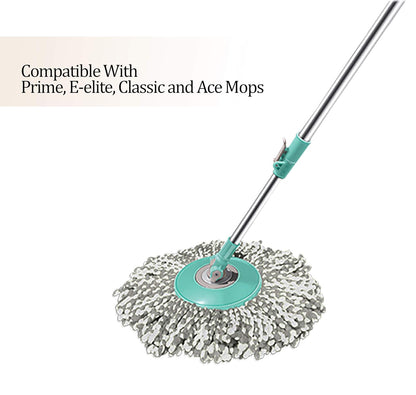 Spotzero by Milton Spin Mop Spares Set | Handle with Microfiber Refill | Compatible with Prime, E-Elite, Classic & Ace Mops