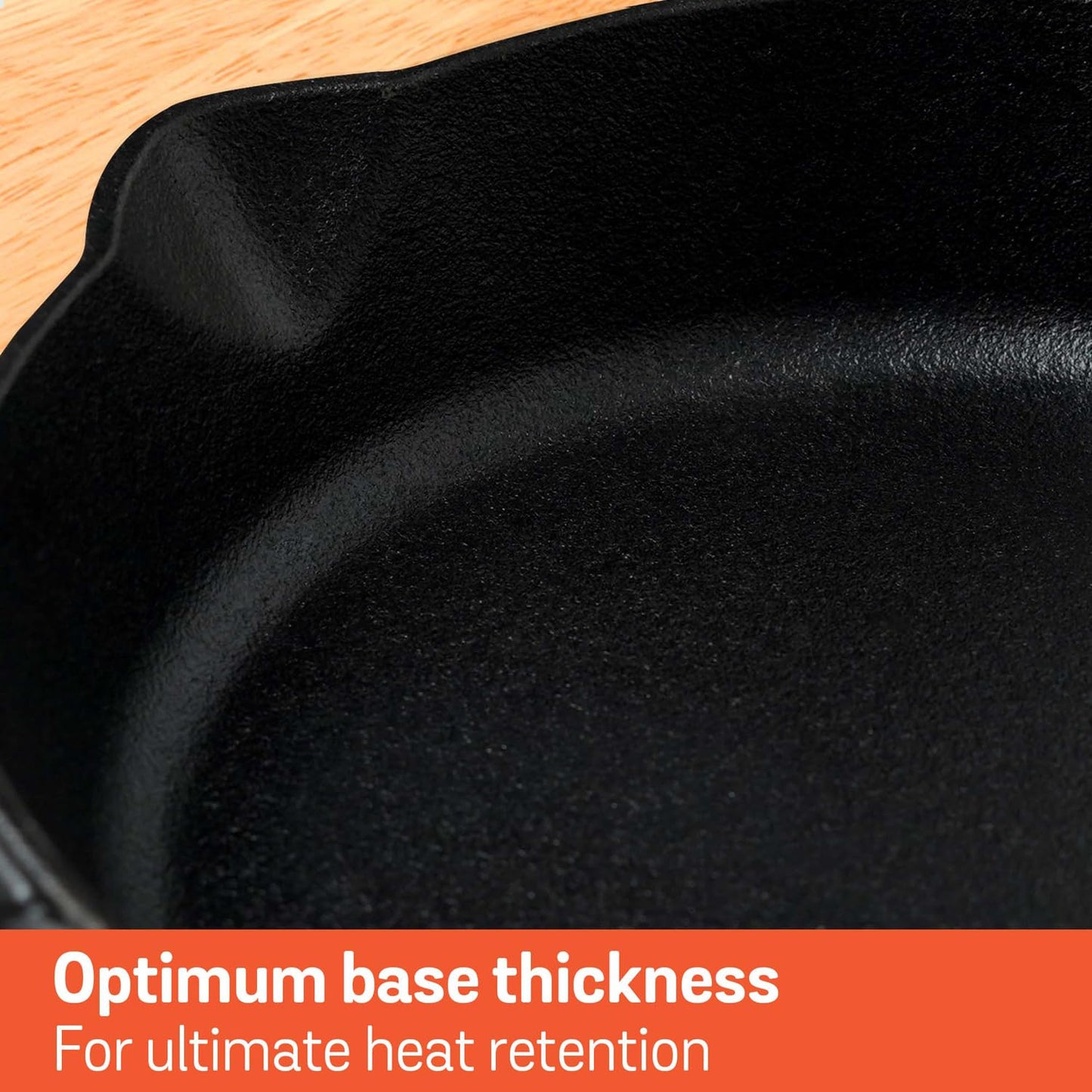 Meyer Pre-Seasoned Cast Iron Fry Pan 26cm | Heavy Duty Skillet | Gas & Induction Compatible | Durable Iron Cookware