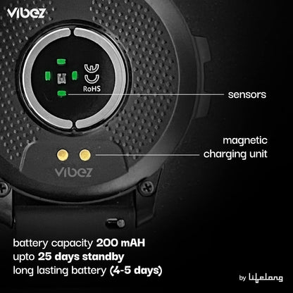 Vibez Urbane Smartwatch Silver – HD Display, SpO₂, 24×7 Heart Rate, Sleep Tracking, IP67 Waterproof | Buy 1 Get 1 Free Offer