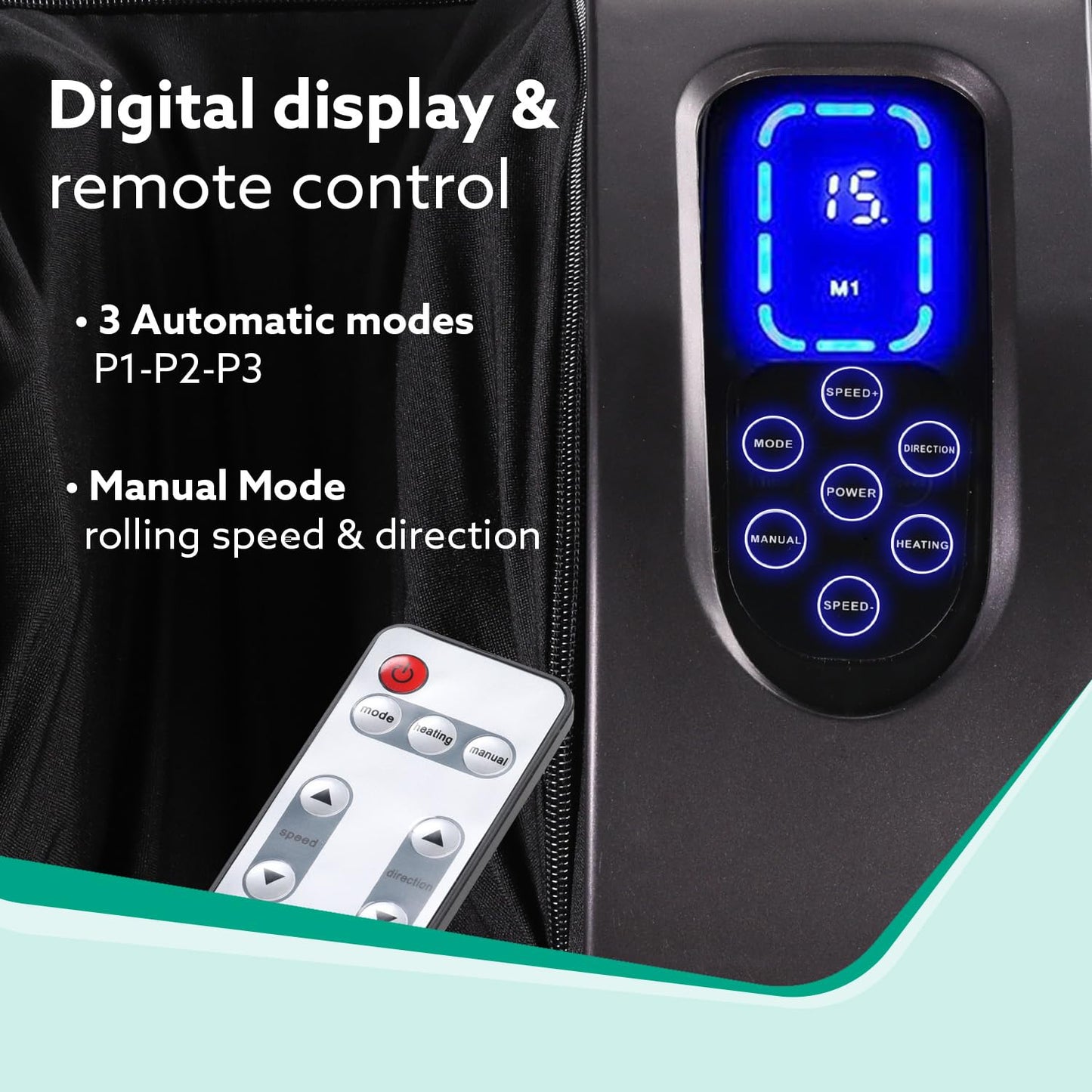 AGARO Grand Shiatsu Foot Massager with Deep Kneading Function for Muscle Relief & Blood Circulation (Black) + FREE AGARO Lint Remover | Corded Electric | FREE Delivery