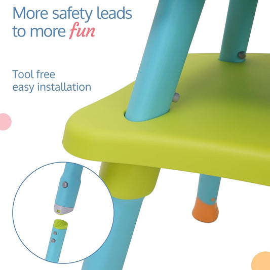 LuvLap 6-in-1 Baby High Chair (6–36 Months) | Convertible Dining, Study & Booster Chair + FREE AirPods (Worth ₹499)