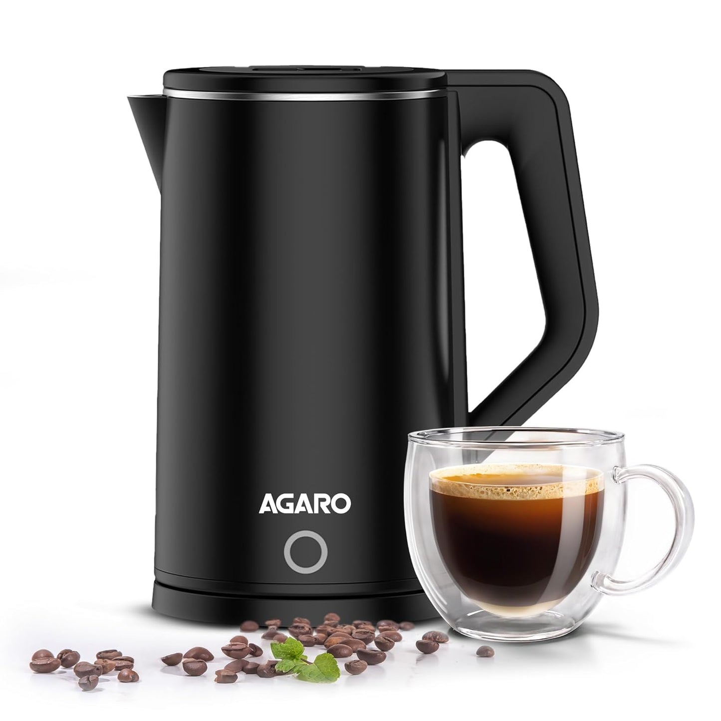AGARO A New  Elegant Electric Kettle 1.8L | 1500W Fast Boil Stainless Steel Water Heater | Buy 1 Get 1 Free
