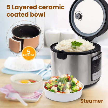 AGARO Royal 3L Smart Rice Cooker with Fuzzy Logic | Free AirPods Worth ₹899
