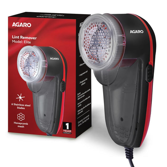 AGARO Elite Electric Lint Remover with Cord | Fabric Pill & Burr Remover for Sweaters, Blankets, Jackets, Carpets & Curtains