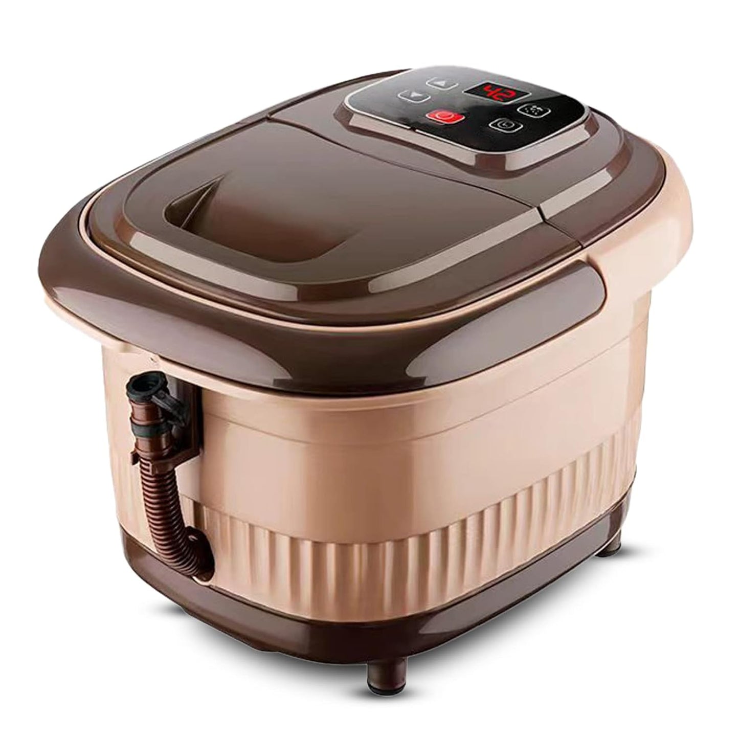 AGARO Regency Manual Foot Spa Bath Massager with Heat, 12 Rollers & Temperature Control | Free AGARO Elite Rechargeable Mini Electric Chopper Worth ₹599