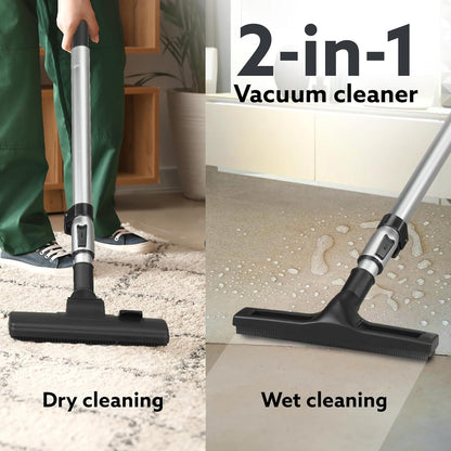 AGARO Ace 1600W Wet & Dry Vacuum Cleaner | 21.5KPa Powerful Suction | 30L Tank | Blower Function | Stainless Steel Body