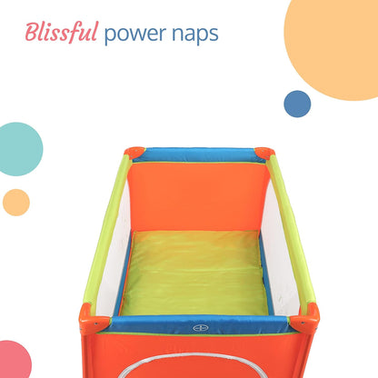 LuvLap Sunshine Baby Playpen & Folding Baby Bed Cum Cot | Convertible Baby Playard | FREE LuvLap Double Walled Steel Body Straw Sipper | Free Delivery