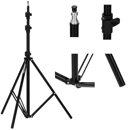 Amazon Basics 9 Feet Heavy Duty Tripod Light Stand | Adjustable Studio Stand for Ring Light, Reflector, Diffuser & Photography Equipment