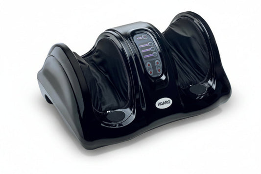 AGARO Electric Shiatsu Foot Massager – Kneading & Rolling Therapy | Improves Blood Circulation | Deep Foot Relaxation for Home Use (Black)
